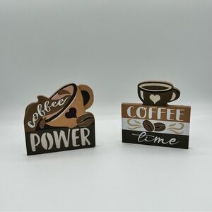 4 Piece Coffee-Themed Kitchen Decor Set